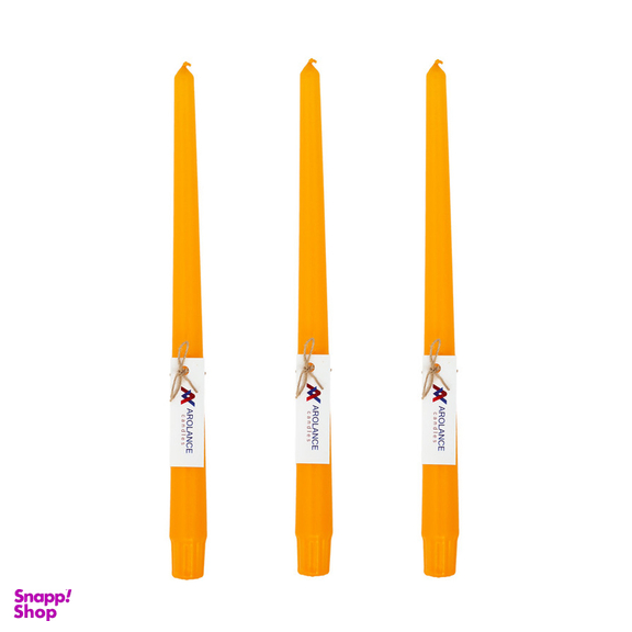 شمع آرولنس طرح قلمی مدل L30 بسته 3 عددی