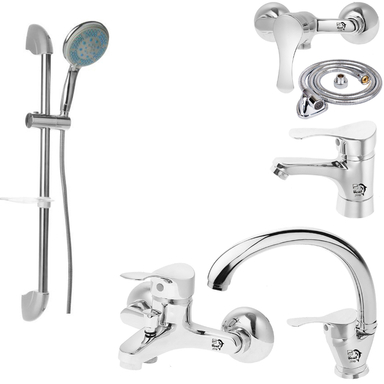 ست شیرآلات اندیکا مدل درنا مجموعه 6 عددی