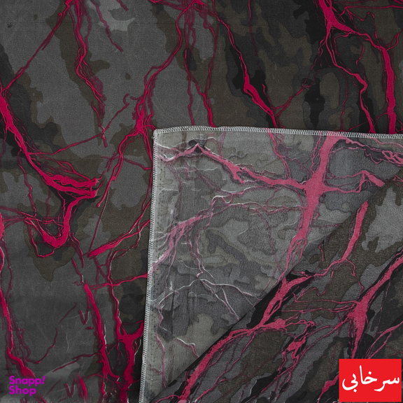 ملحفه ناتوسا مدل کش دار طرح رعد یک نفره سایز 90×200 سانتی متر