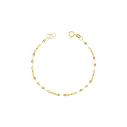 دستبند طلا 18 عیار زنانه اپال گلد مدل پولکی G0405