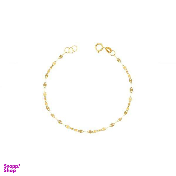 دستبند طلا 18 عیار زنانه اپال گلد مدل پولکی G0405