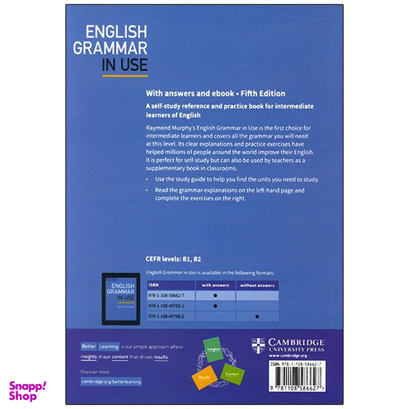 کتاب English Grammar in Use Intermediate 5th اثر Raymond Murphy انتشارات کمبریج