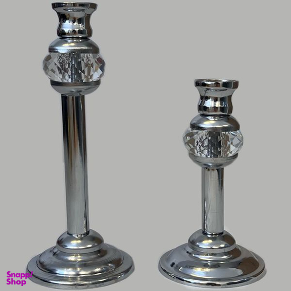 شمعدان نورهام مدل کریستالی  W 5-10 مجموعه 2 عددی