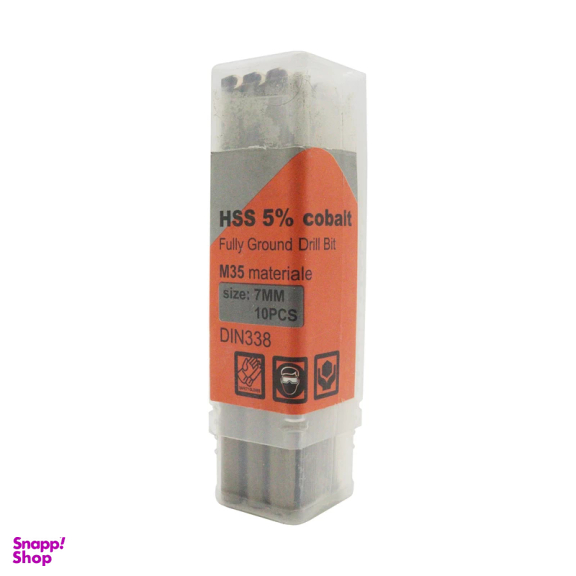 مته کبالت تانوس مدل YP-HSS-SIZE07 سایز 7 میلی متر مجموعه 10 عددی
