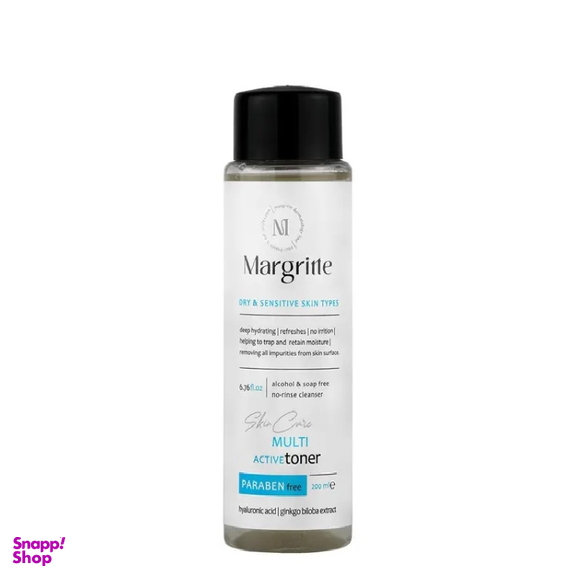 تونر صورت مارگریت مدل Multi Active Dry & Sensitive Skin حجم 200 میلی لیتر