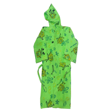 حوله پالتویی کودک طرح باب اسفنجی سایز 80 سانتیمتر