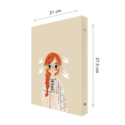 بسته لوازم تحریر پدیده نقش طرح گیسو کمند مجموعه 2 عددی