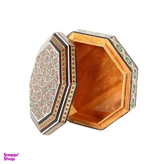 جعبه سکه خاتم کاری 8 ضلعی