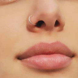 پیرسینگ بینی نقره زنانه مدل تک لاین کد 0141