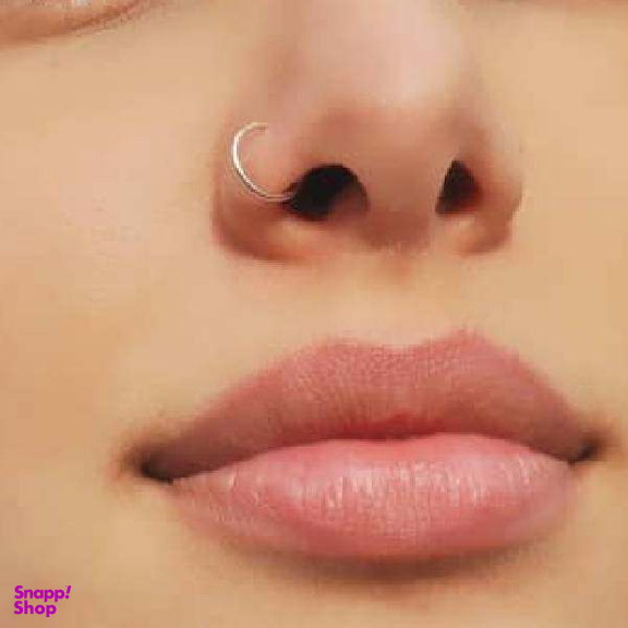 پیرسینگ بینی نقره زنانه مدل تک لاین کد 0141