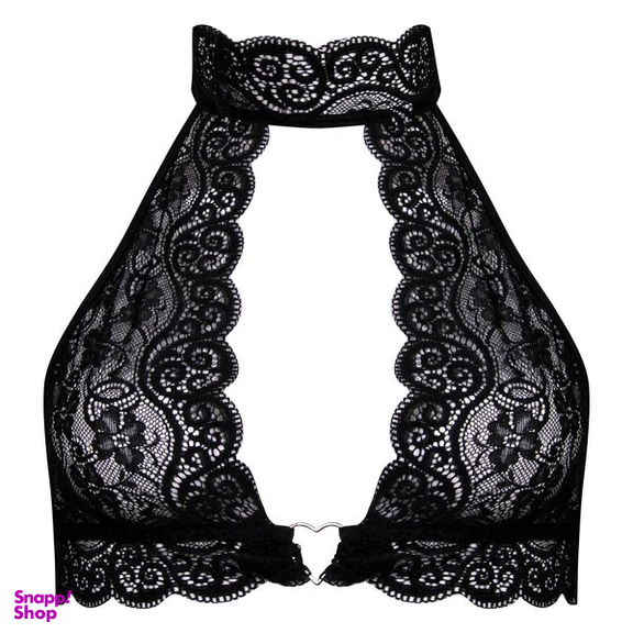 ست شورت و نیم تنه زنانه فیتن فرخ زادی مدل گیپوری قلبی 4764-456 رنگ مشکی
