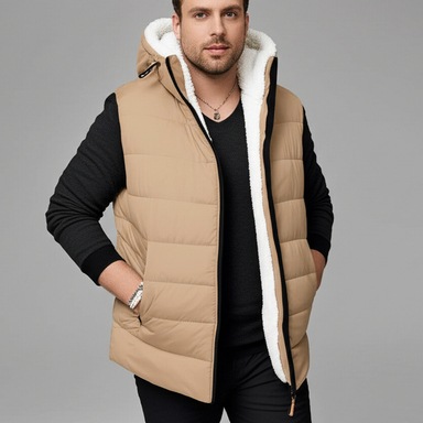 پافر مردانه کد click رنگ کرم