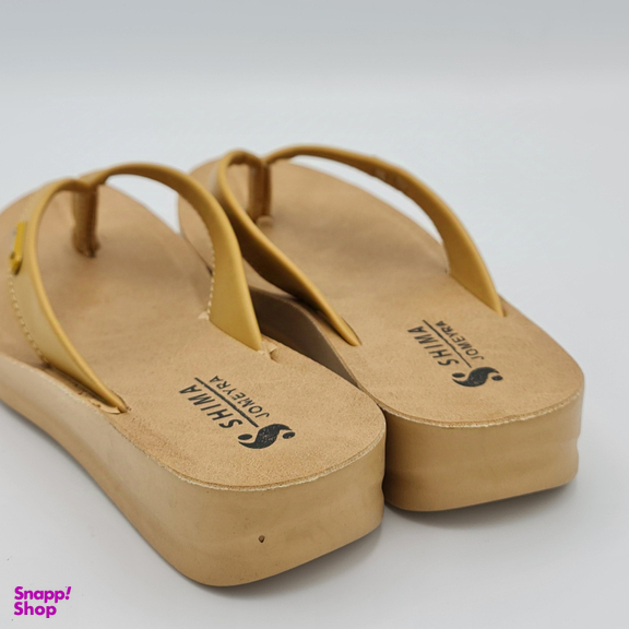 دمپایی زنانه شیما مدل جمیرا کد 073 رنگ خردلی