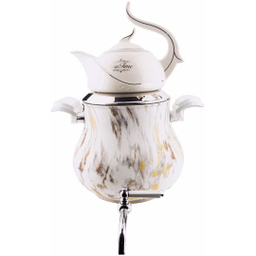 ست کتری و قوری کروپ ست مدل السا رنگی ماربل کد 900