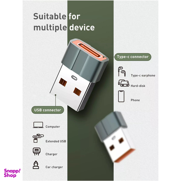 مبدل OTG USB-C به USB الدینیو مدل LC150 nack