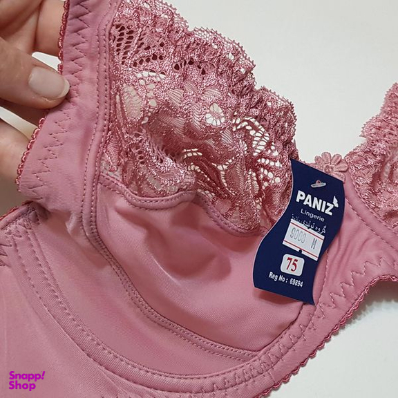 ست شورت و سوتین زنانه پانیذ مدل فنردار کد 9008 رنگ کالباسی