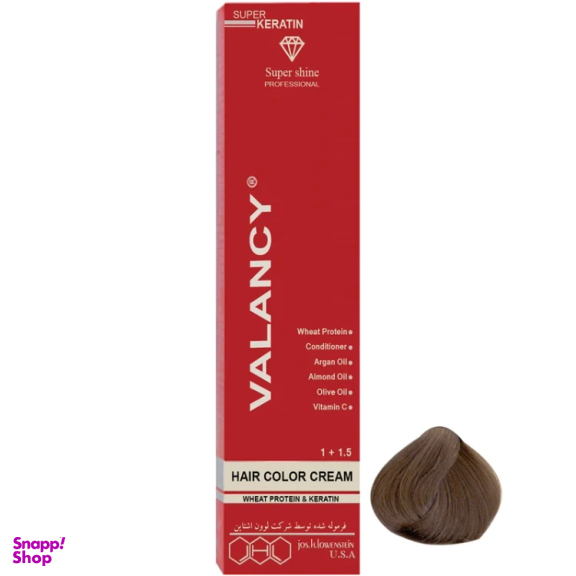 رنگ مو والانسی کد 2691020 شماره G5 رنگ قهوه ای روشن قوی وزن 100 گرم