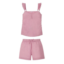 ست تاپ و شلوارک زنانه اسمارا کد 0256 رنگ کالباسی