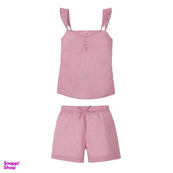 ست تاپ و شلوارک زنانه اسمارا کد 0256 رنگ کالباسی