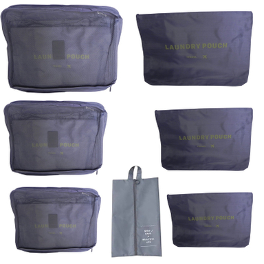 نظم دهنده ساک و چمدان سفری کد 0021 بسته 7 عددی