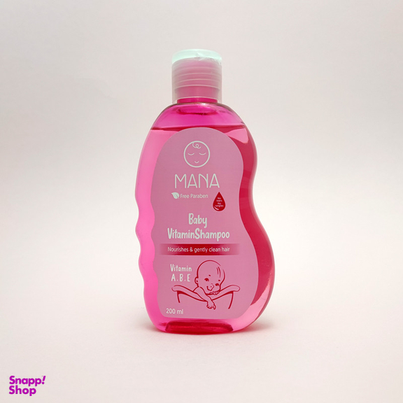 شامپو بچه سر و بدن مانا مدل شیر و نارگیل حجم 200 میلی لیتر مجموعه 5 عددی