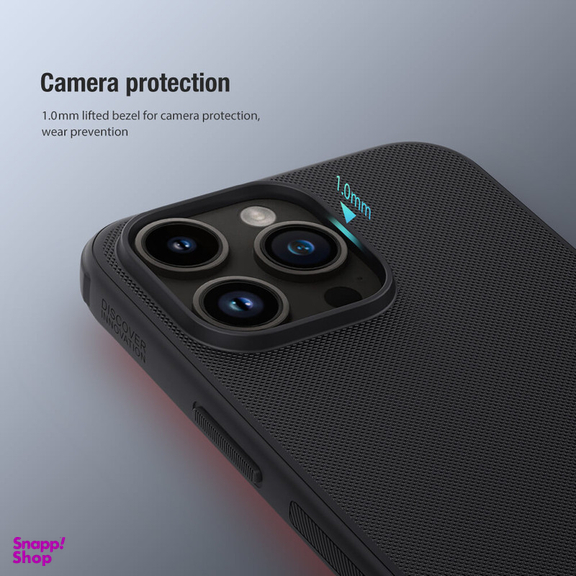 کاور نیلکین مدل Super Frosted Shield Pro مناسب برای گوشی موبایل اپل iPhone 15 Pro Max