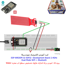 کیت آموزش الکترونیک مهندسیکا مدل خلاقیت دلتا ESP32+70