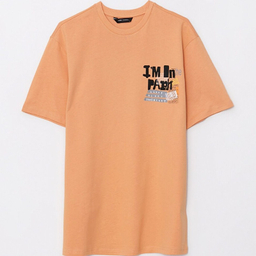 تیشرت آستین کوتاه مردانه ال سی وایکیکی مدل پشت دراگون