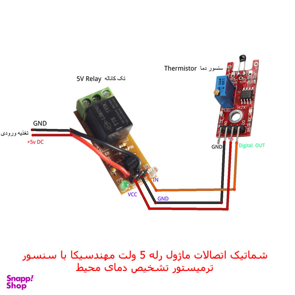 ماژول سنجش دما مهندسیکا مدل Temp-503