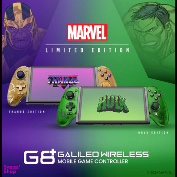 دسته بازی گیمسر مدل G8+ GALILEO WIRELESS طرح HULK