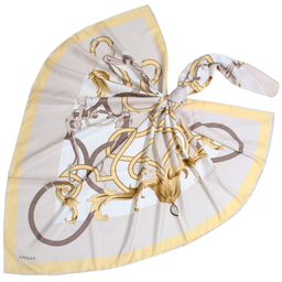 روسری زنانه آنالیا مدل ابریشم دور دست دوز کد 6057