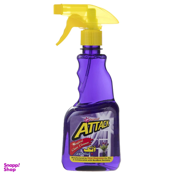 اسپری شیشه پاک کن اتک مدل Purple حجم 500 میلی لیتر مجموعه 2 عددی