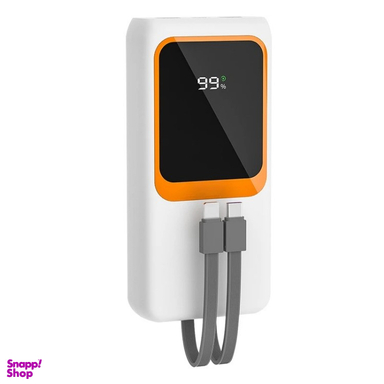 پاوربانک پی زد ایکس مدل V27 Fast Charging 22.5W Cabled ظرفیت 20000 میلی آمپر ساعت