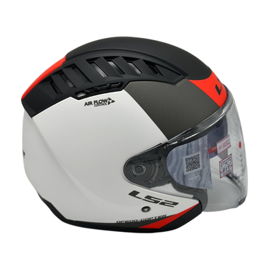 کلاه کاسکت ال اس تو کد Ls2 of600 coopter II white red