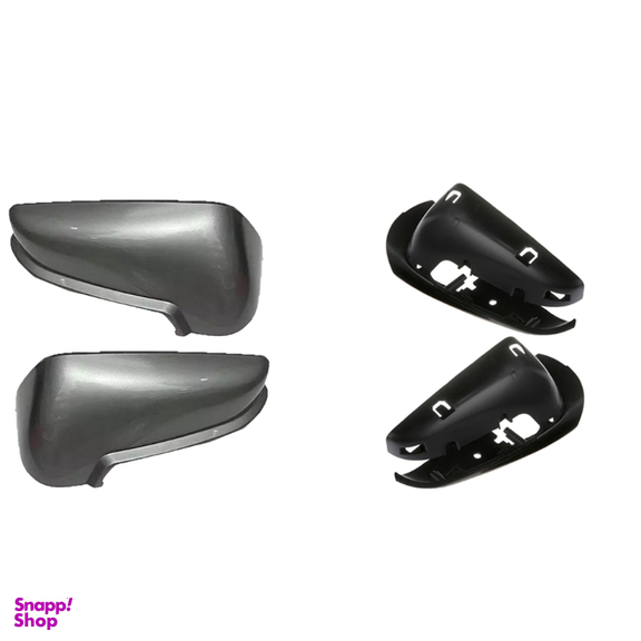 قاب و فلاپ آینه خودرو کالانیکس مدل FEL-PARSGRY-10435 طرح خاکستری مناسب پژو پارس مجموعه 4 عددی