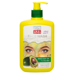 ژل شستشو صورت بی ام اس حاوی عصاره آووکادو مناسب پوست خشک حجم 500 میلی لیتر