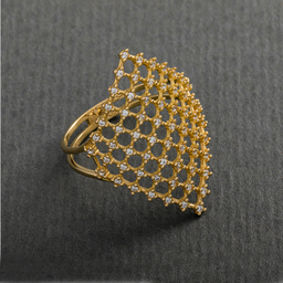 انگشتر طلا 18 عیار زنانه جواهری سون کد 2479