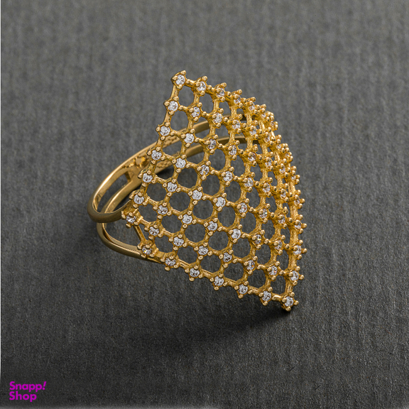 انگشتر طلا 18 عیار زنانه جواهری سون کد 2479