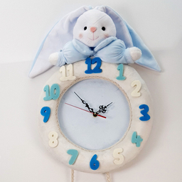 ساعت دیواری کودک نی نی سیس مدل خرگوش کد W-RAB-AB
