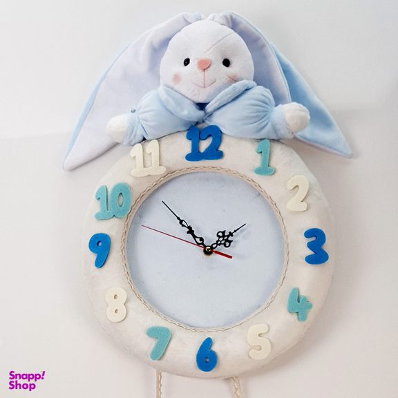 ساعت دیواری کودک نی نی سیس مدل خرگوش کد W-RAB-AB
