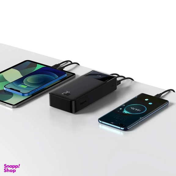 پاوربانک باسئوس مدل Bipow Digital Display ظرفیت 30000 میلی آمپر ساعت