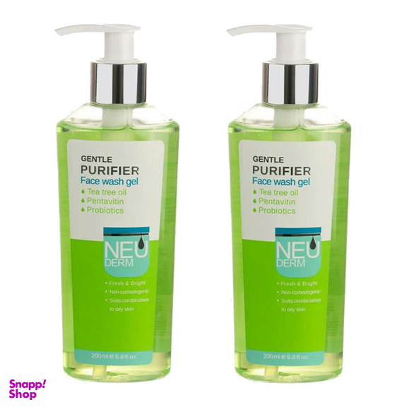 ژل شستشو صورت نئودرم مدل Gentle Purifier حجم 200 میلی لیتر مجموعه دو عددی