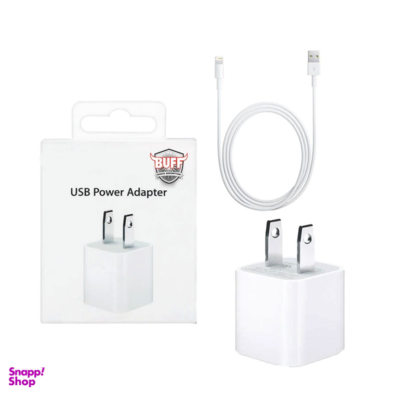 شارژر دیواری بوف مدل PowerPlus-4x به همراه کابل تبدیل لایتنینگ