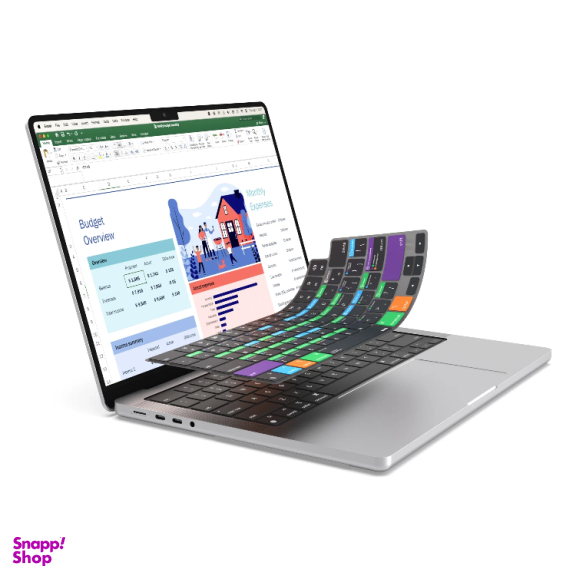 محافظ کیبورد لپ تاپ جی سی پال مدل VerSkin Excel Shortcut