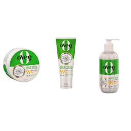 کرم مرطوب کننده دست و صورت اوک شاین مدل آلوئه ورا مجموعه 3 عددی