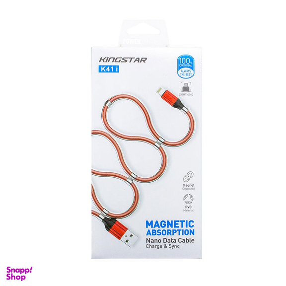 کابل تبدیل USB به لایتنینگ کینگ استار مدل K41i طول 1متر