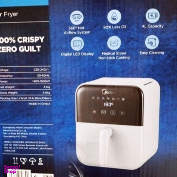 سرخ کن بدون روغن مایدیا مدل Orb کد 400T2APH.orb