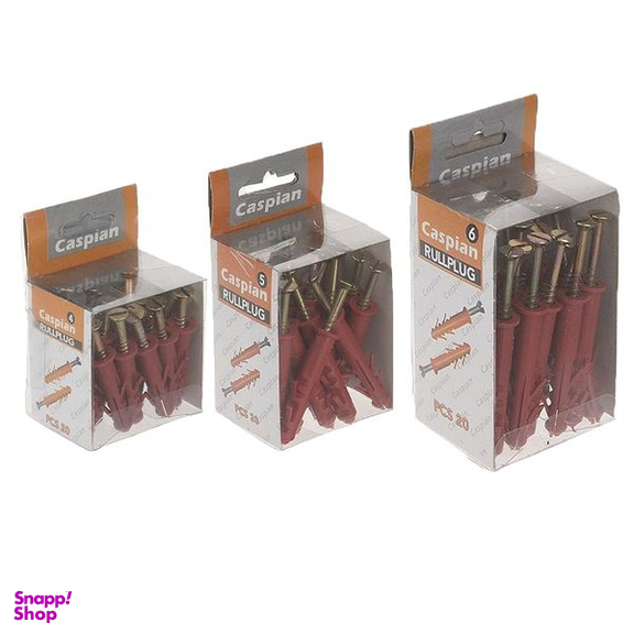 پیچ و رول پلاک کاسپین مدل DT-456 بسته 60 عددی