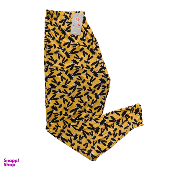 شلوار گیاهی زنانه لدی کد P18 رنگ زرد خردلی