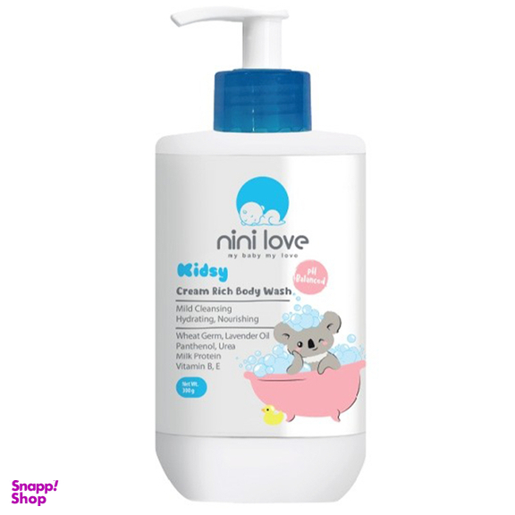 شامپو بدن کرمی کودک نینی لاو مدل KIDSY حجم 300 میلی لیتر
